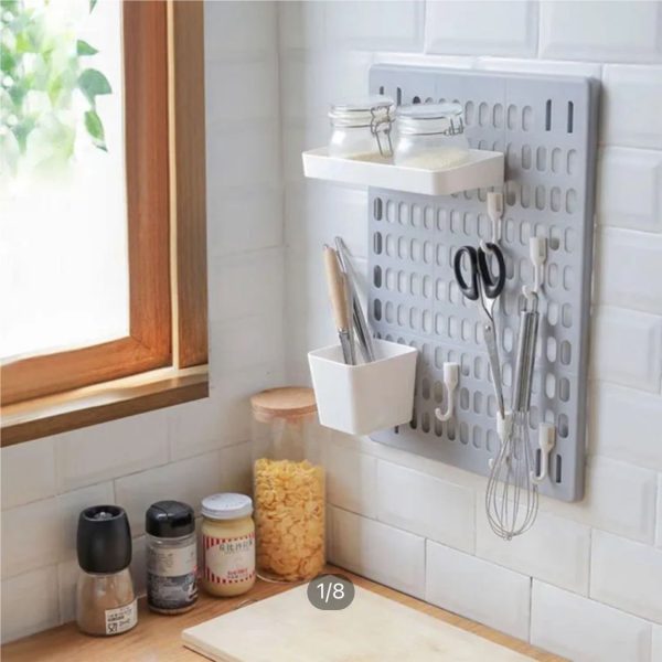 Kitchen Organizer Package Includes One Small Tray One Small Box And Hanging Hooks
