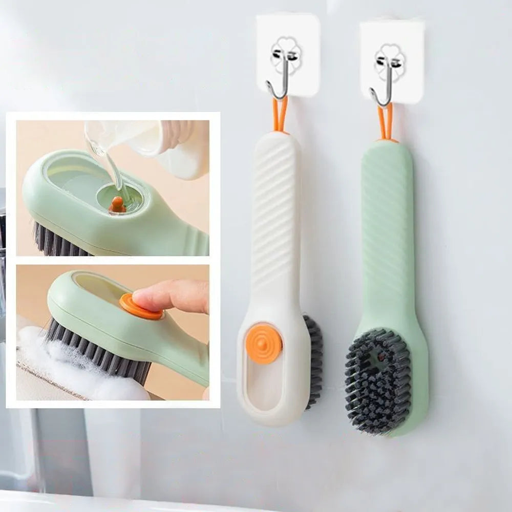 Soft Multifunctional Liquid Cleaning Brush for Shoes and Clothes