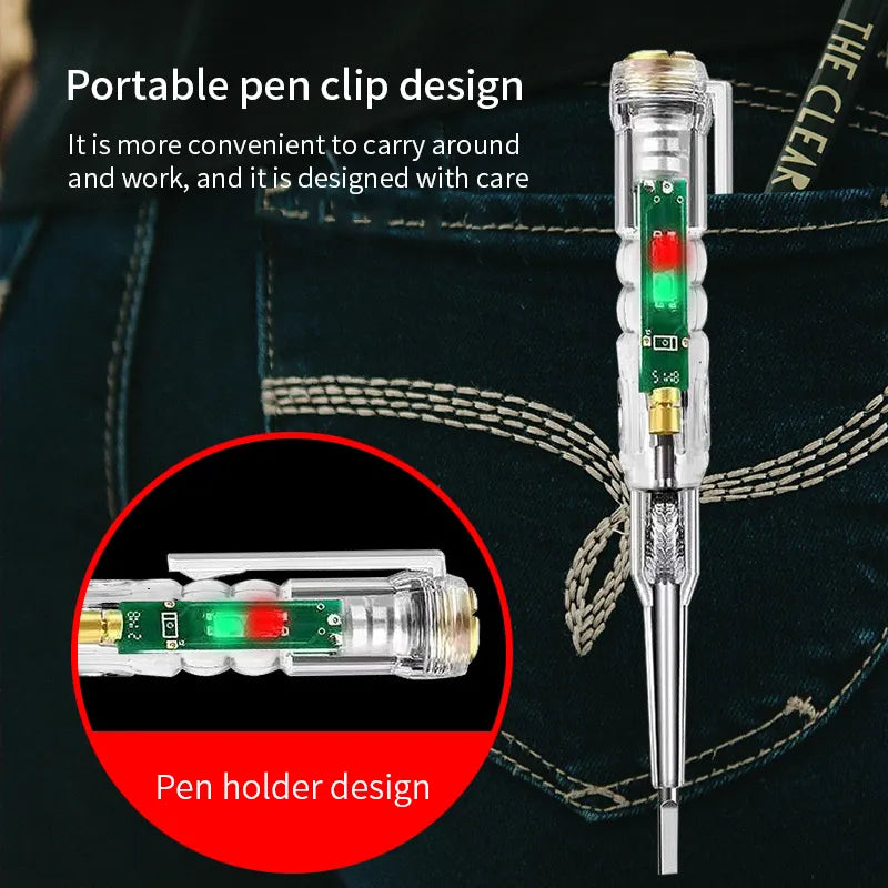 Led Test Pen Intelligent Induction Power Voltage Detector Pen Voltmeter 24-250v Circuit Tester Tool