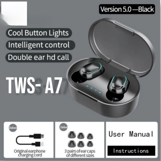 TWS A7- 8d Stereo Wireless Earphones